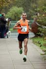 George Thompson (Border Harriers) finishing the Brampton to Carlisle 10 mile Road Race. Photo: David T. Hewitson/Sports for All Pics